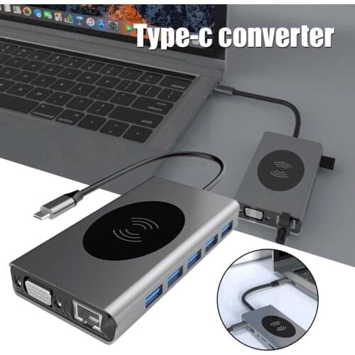 13 in 1 Convenience Docking Station Type C Adapter Docking Station Compatible Cables For Laptops Cell Phone Docking Station