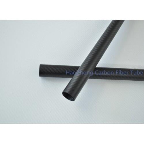 2 PCS 12MM X 10MM X 1000MM 100% Carbon fiber Wing tube / Tail tube / Tail boom 3K Matt Surface 12*10