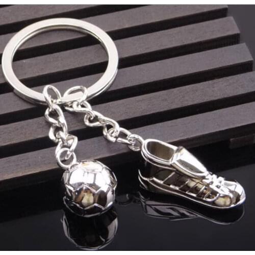 Car key Football Key Buckle Shoes Key Chain Creative Personality Football Souvenir Football Association Gift