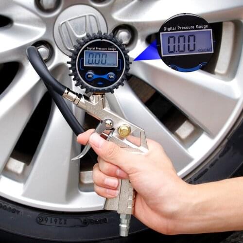 Car High Precision Tire Pressure Gun Tire Pressure Gauge Inflation Gun Suitable For All Kinds Of Small And Medium Vans Cars Moto