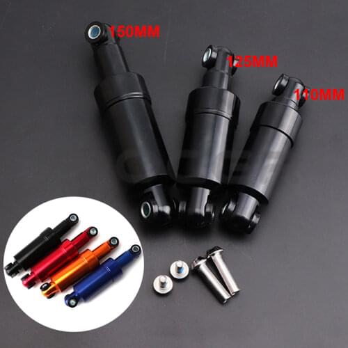 Hydraulic Shock Absorber Front and Rear Wheels Universal 125mm 150mm Black All Inclusive Electric Scooter Anti Vibration Parts