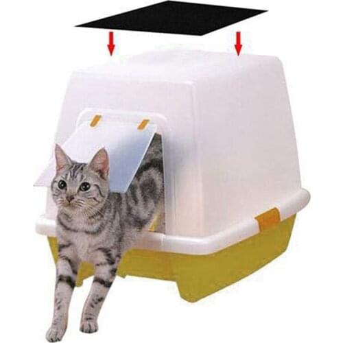 6 Pcs Activated Carbon Filter Cotton For Litter Boxes Cleaner Replacement Pet Cat Litter Box Activated Carbon Filter Cotton