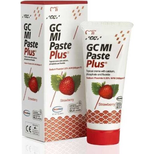 GC Dental Tooth Mousse Topical Creme 40 gr Strawberry Melon Mint Oral Hygiene Tooth Protector