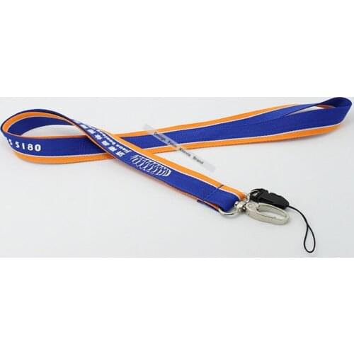 Custom double embroidered woven business lanyards logo woven personalized printing 500pcs/lot