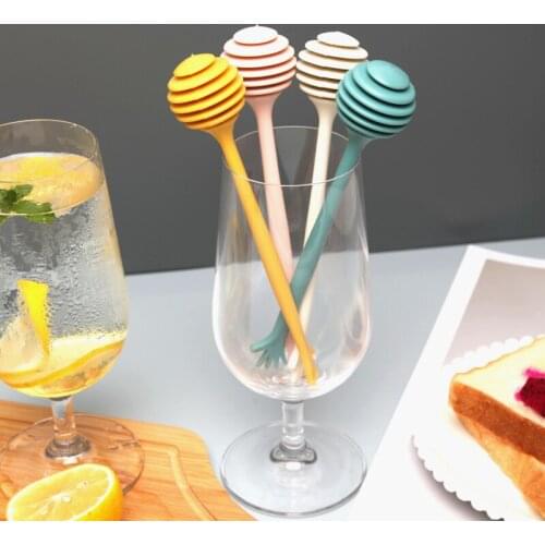 Creative Jam Stick Plastic Honey Stick Stirring Stick Coffee Milk Tea Stirring Stick Honey Stirring Rod Specialty Stirring Tolls