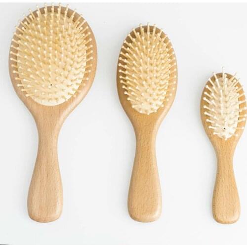 Massage Comb Paddle Brush Antistatic Combanti-static Natural Wooden Massage Hairbrush Comb Scalp Health Care Paddle Brush