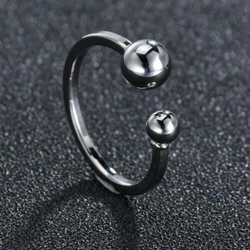 Delicate Vintage Stainless Steel Anti-allergy Smooth Simple Wedding Couples Rings Gift