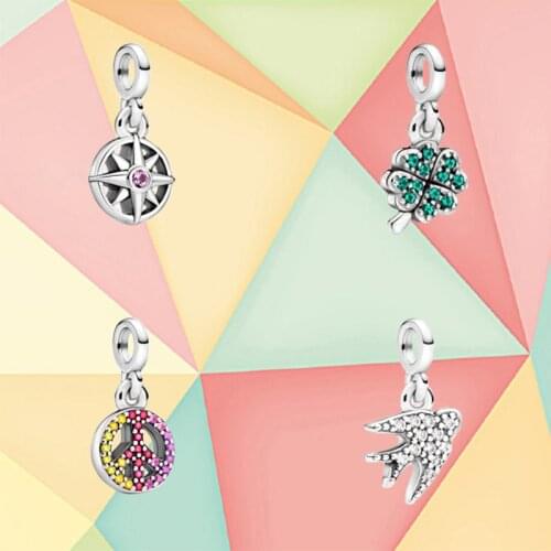 2021 New Summer Series, 925 Sterling Silver Compass, Seabird Me Pendant, Suitable For Diy Bracelet Making Jewelry