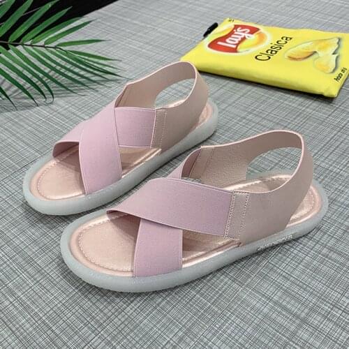 Summer 2020 New Korean Version Fashion Sandals Breathable Womens Shoes Wild Student Shoes High Quality Lightweight Tide Shoes