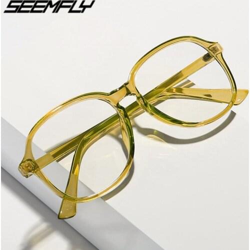 Seemfly Finished Myopia Glasses Transparent Plastic Frame Eyewear Diopters 0 -0.5 -1 -1.5 -2 -2.5 -3 -3.5 -4 -4.5 -5 -5.5 -6 New