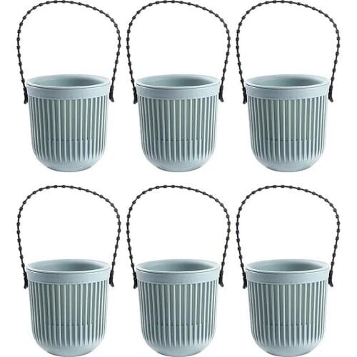Planting Pots Urns Hanging Planter Mini For Flowers Plants Flexible Removable Handle Gardening Tool On Wall Or Window Planters