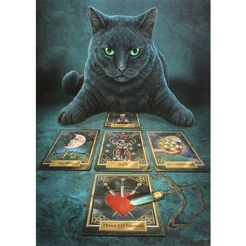 Full Round Drill Diamond Embroidery Needlework Resin Diamond Mosaic Animal Cat Diy Diamond Painting Pictures Of Rhinestones Gift