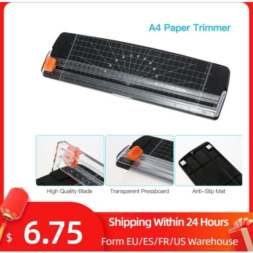 Aibecy Portable Paper Trimmer A4 Size Paper Cutter Cutting Machine 12 Inch Cutting Width for Craft Paper Photo Laminated Paper