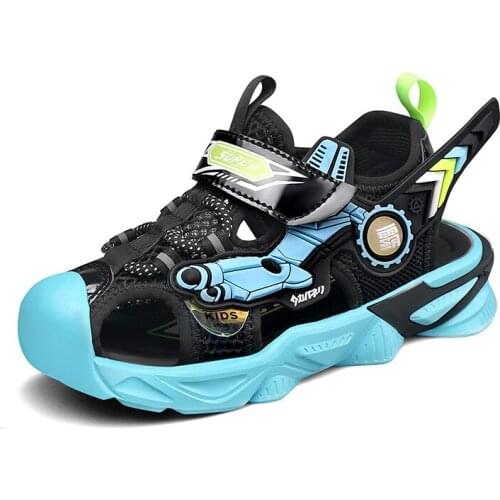 Boys Sandals сандали для мальчика Childrens Beach Shoes 2021 New Summer Soft Sole Fashion Breathable Non-slip Trend Style