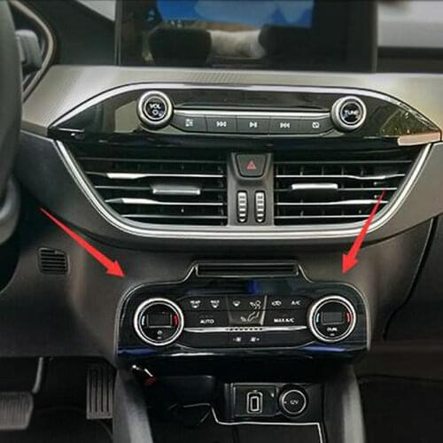 SBTMY Stainless steel decorative frame for the lower panel of car central control knob for ford focus MK4 2019