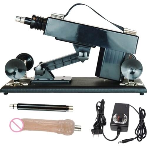 FREDORCH sex machine for women 6 dildos+2 extension rods automatic retractable love machine Female Masturbation Pumping Gun