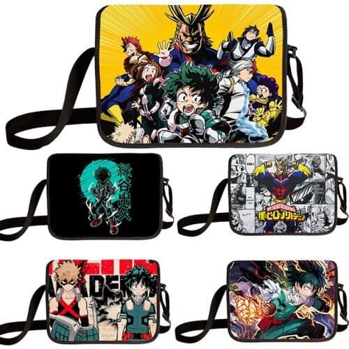 My Hero Academy Messenger Bag Cartoon Anime Youth School Crossbody Bags Woman Shoulder Bag Handbag Tote