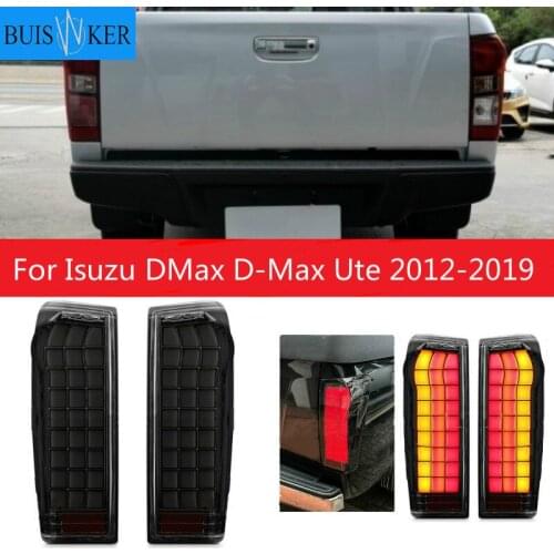 LED Rear Tail Light Tail Lamp Assembly With Wire Harness Bulbs Replacement For Isuzu DMax D-Max Ute 2012-2019