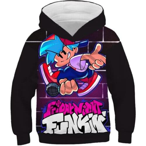 New Game Friday Night Funkin Hoodie 3D Sweatshirt Long Sleeve Kids Tracksuit Harajuku Streetwear 2021 Video Game Boys Clothes