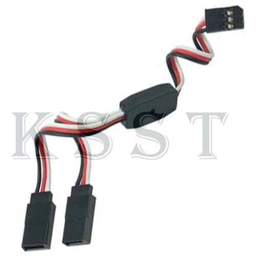 10 pcs /lot 22# 22AWG 60core Futaba JR Servo Extension Y Cable /Extension Y Wire Different length free shipping