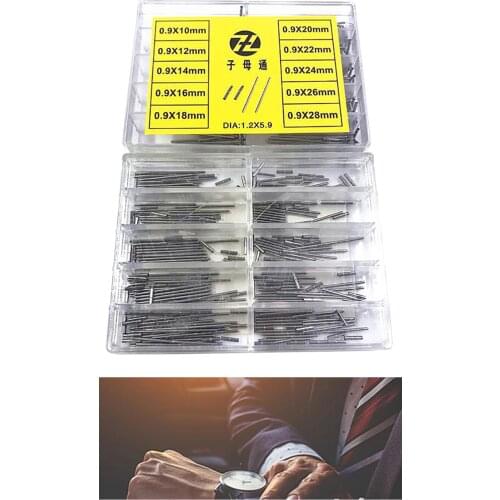 10 Types 0.9mm 10mm~28mm Watchband Tube Bars Set Band Boxed Mother-Child