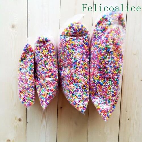 15g/bag Mud Fluffy Floam Slime Anti-Stress Toy DIY Novelty Puzzle Bead Slime Toy Sludge Mud Toy Light Clay