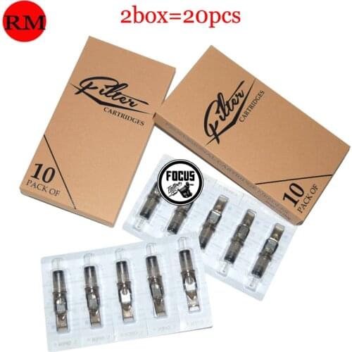 20PCS Disposable Tattoo Cartridge Needles Tattoo Makeup 3RM/5RM/7RM/9RM/11RM/13RM/15RM for Microblading Tattoo Machine