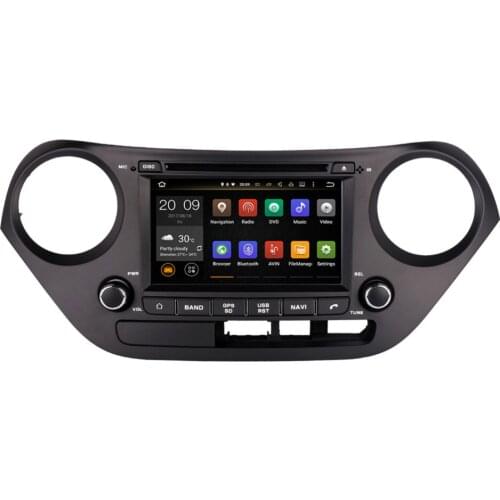 4GB RAM Android 8.0 Octa Core Car GPS Navigation For Hyundai I10/Hyundai Grand i10 2013- Left Hand Driving Multimedia Player