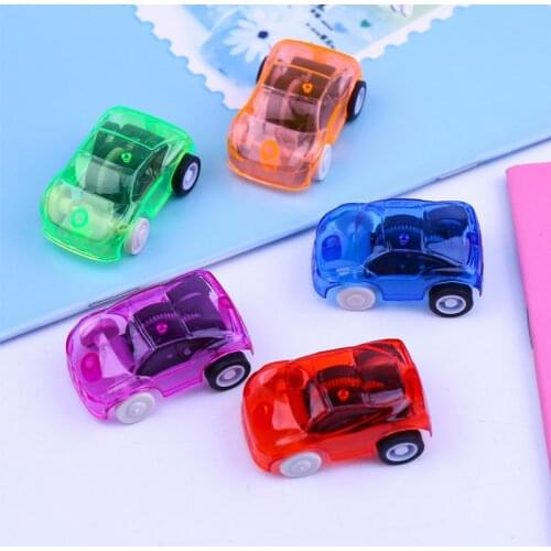 5pc/set New childrens toys transparent Mini Huili lovely plastic color mountain bike childrens toys gifts