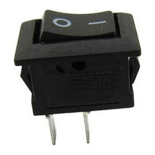 50pcs 8.5*13.5mm rocker switch copper pin switch 2 pins 3A 250V AC for power supplies cars electric accessories