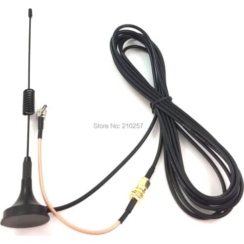 5dbi 3G Gsm Antenna Sma Male Connector 3M RG174 Cable + Sma Female to Crc9 Connector Coaxial Cable RG316 15cm