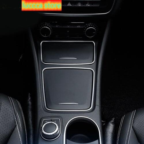 Car Center Console Ashtray Holder Storage Box Trim Frame For Mercedes Benz A CLA GLA Class CLA200 220 260 W176 C117 W117 X156