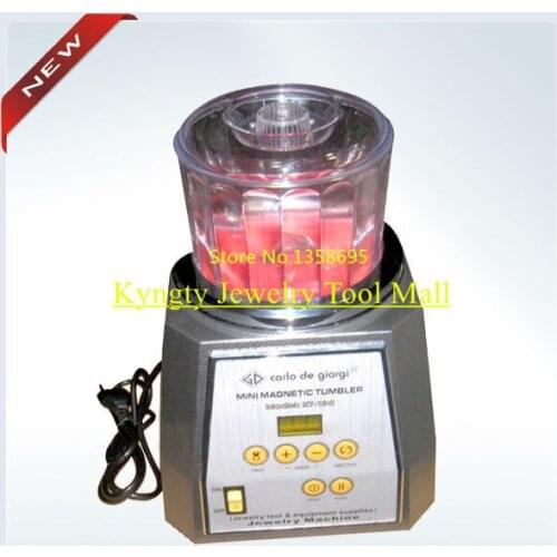 DHL free delivery Carlo De Giorgi Mini Magnetic Tumbler KT-130 Magnetic Polishing Machine Jewelry Tools machines