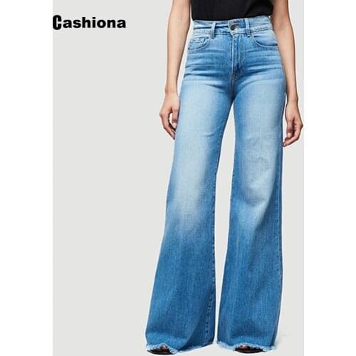 Женские джинсы клеш Cashiona China At AliExpress