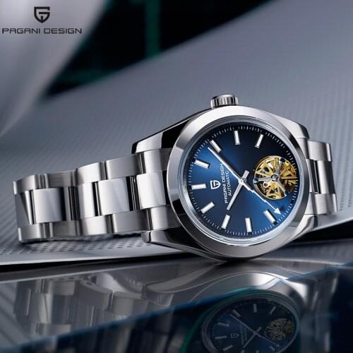 PAGANI DESIGN New Mechanical Watch Top Brand Automatic Men Wrist Watch Stainless Steel Fashion Tourbillon Clock Reloj hombres