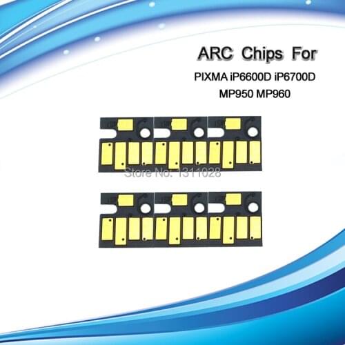 INK WAY CLI-8BK C M Y PC PM chips for PIXMA IP6600D 6700D,6PCS 1 SET,free shipping
