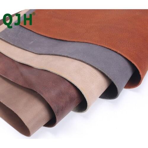 Crazy Horse Leather Material DIY Hand Leather Craft Vintage Oil Tanned Leather Piece Cowhide First Layer Cow Leather 1.8-2.2mm