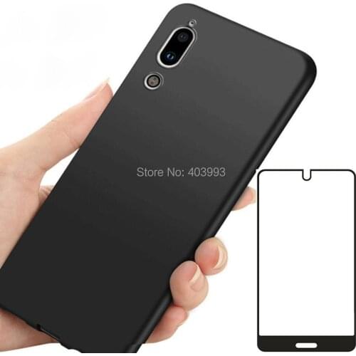 For SHARP AQUOS C10 S2 Case SHARP AQUOS C10 S2 Glass Luxury Soft TPU Phone Case With Tempered glass For SHARP AQUOS C10 S2