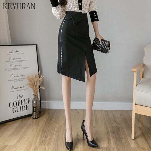 KEYURAN Midi Pencil Skirts