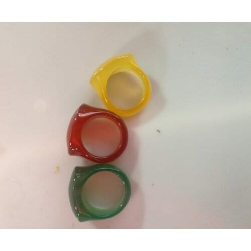 Chalcedony Agate rings Korean tidal tail fashion for men and women lovers free shipping