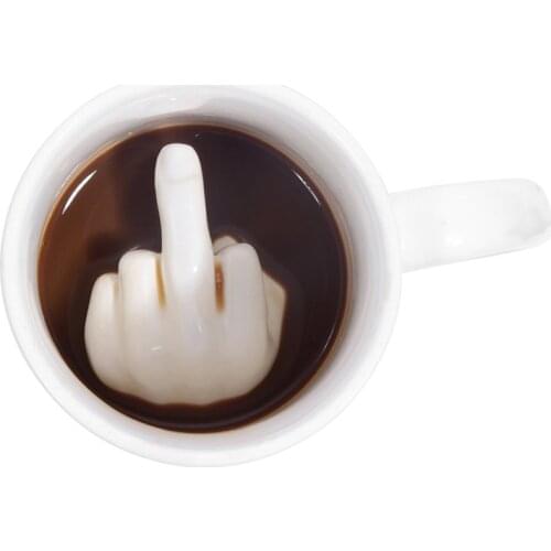 Cretive finger design Ceramics Mugs coffee mug Milk Tea office Cups Drinkware the Best birthday Gift for friends