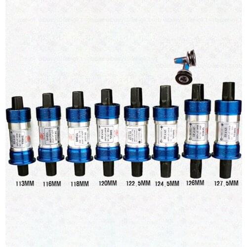 Square Hole Bike Bottom Bracket Aluminium Alloy MTB Mountain Bicycle Sealing Bearing Bottom Bracket Accessories