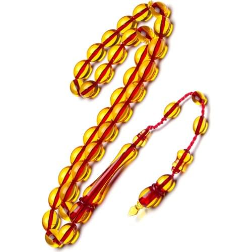 Islamic Tasbih Muslim Rosary Beads 33 Prayer Rosary For Men Bracelet For Men Accessory amber oltu amber stone Handmade Turkey