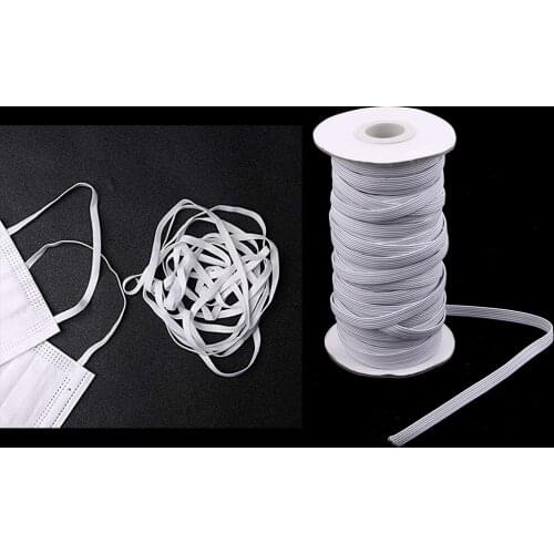 Strong Stretchy Elastic Cord String Rope Wire Beading Black/White 6mm Set