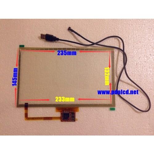 New 10.2" inch T010-8201-X011-101 Capacitive Touch screen digitizer panel for XP WIN7 WIN8 system + USB plug and play Glass
