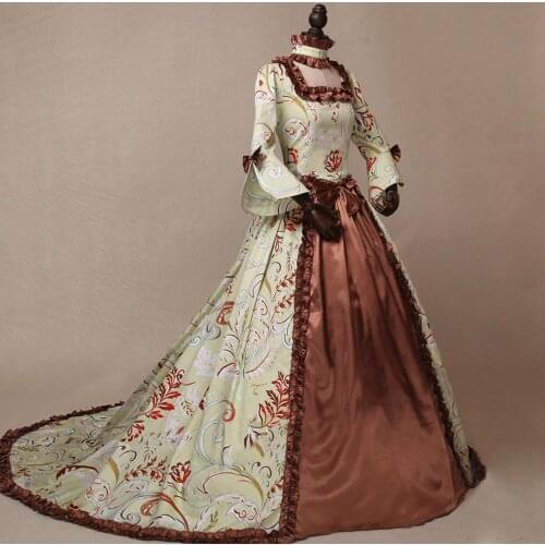 Cosplay Medieval Renaissance Gown Robe Palace Princess Dress Adults Vintage Evening Gown Lace Long Sexy Party Halloween Costume