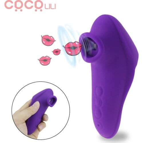 Silicone Clitoral Sucking Vibrator Finger Nipple Stimulator Rechargeable Vagina Massager Adult Clitoris Sex Toy for Women Couple