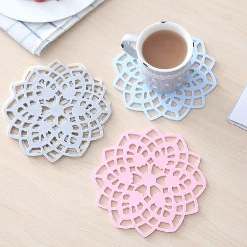Creative Flower Potholder Kitchen Thicken Potholder Anti-scalding Plate Mat Household Casserole Mat Placemat Tea Coaster