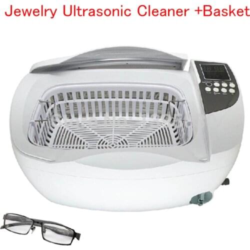 3L 80W Jewelry Ultrasonic Cleaner +Basket Stainless Steel Ultrasonic Cleaning Machine Digital Water Heating Cleaner CD-4830