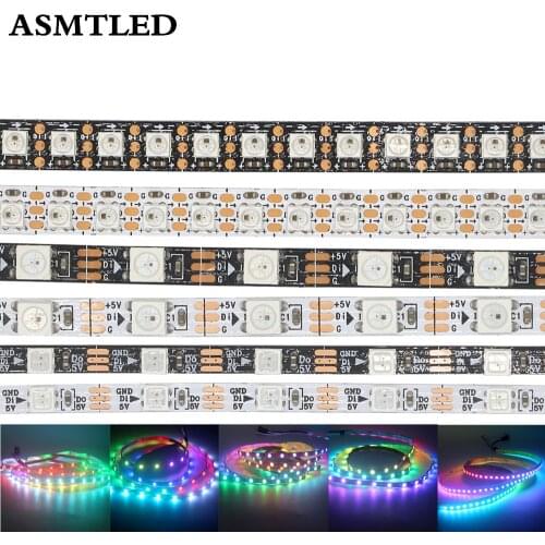 DC 5V Narrow 4mm 5mm 8mm WS2812B Led Strip light WS2812 5050 3535 RGB Individually Addressable Pixel Stripe 0.5M 1M 2M